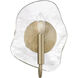 Samara 1 Light 7.75 inch Modern Brass Wall Sconce Wall Light